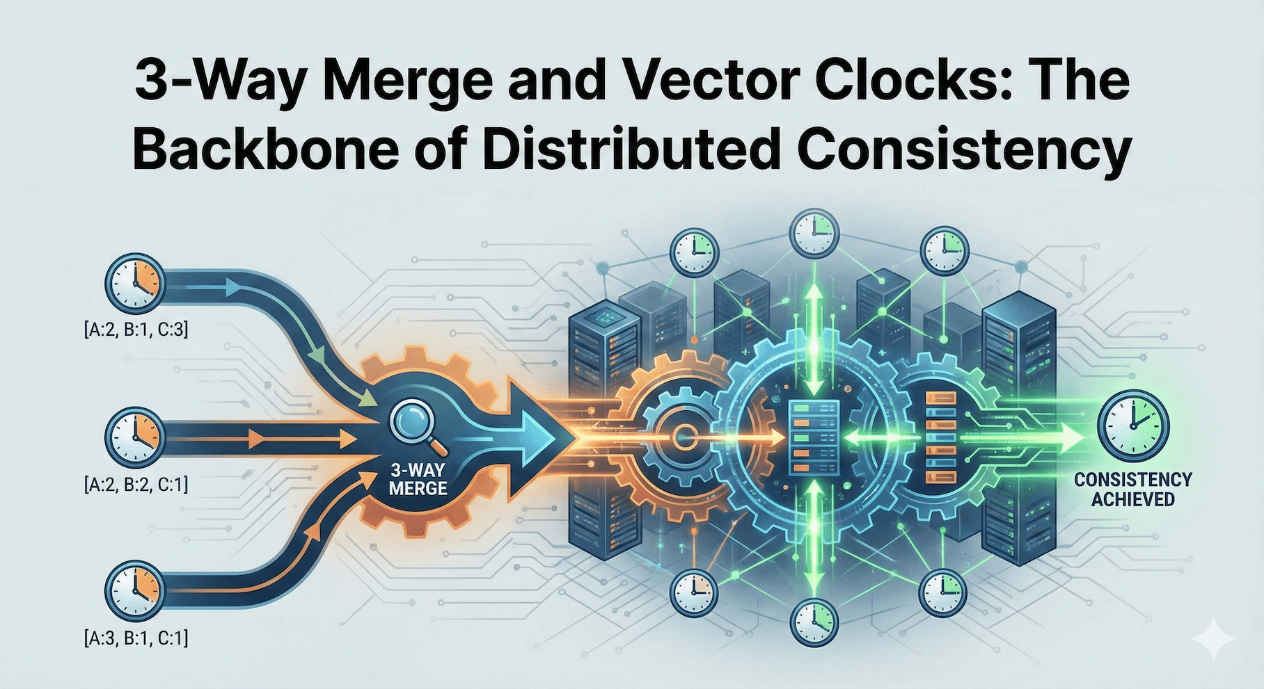 3-Way Merge and Vector Clocks: The Backbone of Distributed Consistency